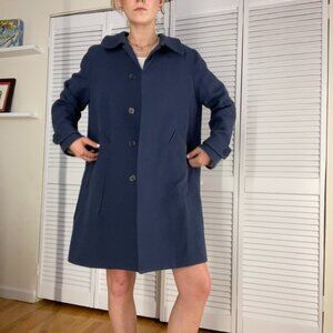 Navy Blue Cotton APC Coat